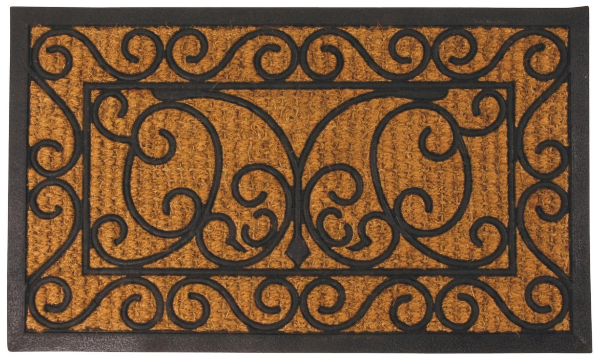 RB107 - RUBBER & COIR WELCOME DOORMAT