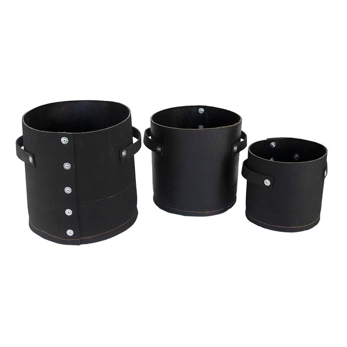 WB43 - RECYCLED RUBBER POT ROUND L (SET O